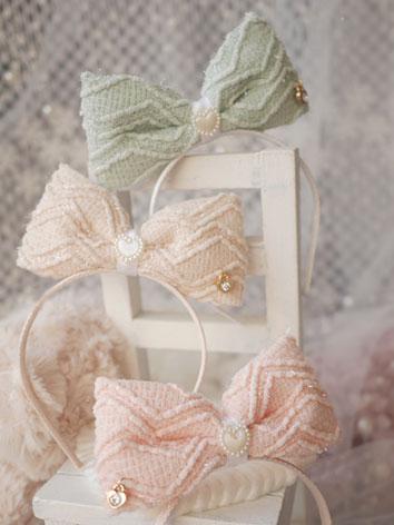 BJD Hair Decoration Pink/Green/Beige Bow Hairpin Stick for SD/MSD Ball-jointed doll
