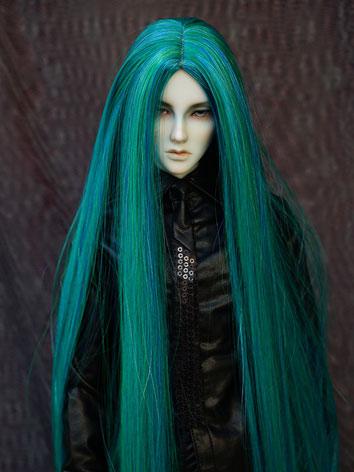 BJD Wig 1/3 Male Green Long...