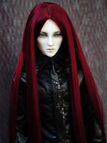 BJD Wig 1/3 Male Wine Long ...