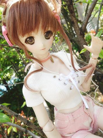 1/3 Clothes White Short Top...