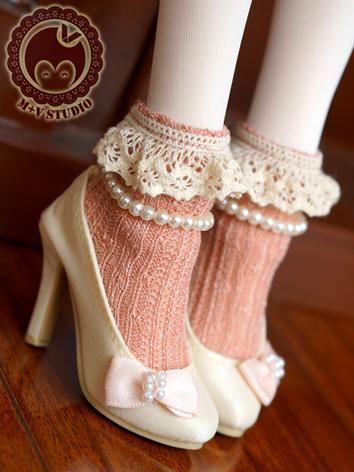 1/3 1/4 Socks Lady Short Socks for SD/MSD Ball-jointed Doll