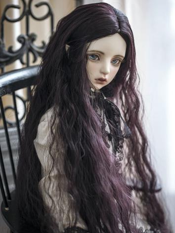 1/3 Wig Purple&Black Curly ...