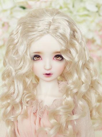 BJD Wig 1/3 Light Gold Curl...