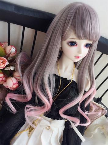 1/3 1/4 Wig Girl Curly Hair for SD/MSD Size Ball-jointed Doll