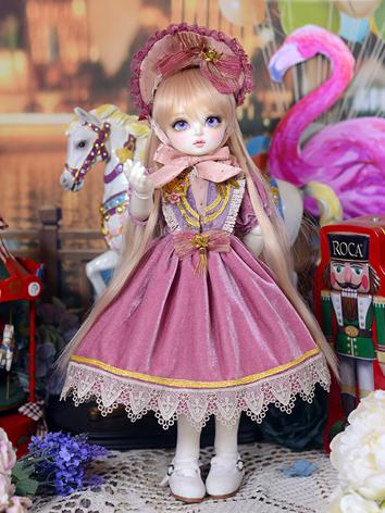 BJD Clothes Girl Pink Dress...