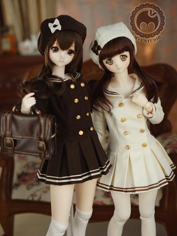 1/3 DD Clothes Girl Brown/B...