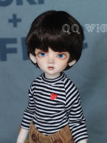 BJD Wig Boy Dark Chocolate ...