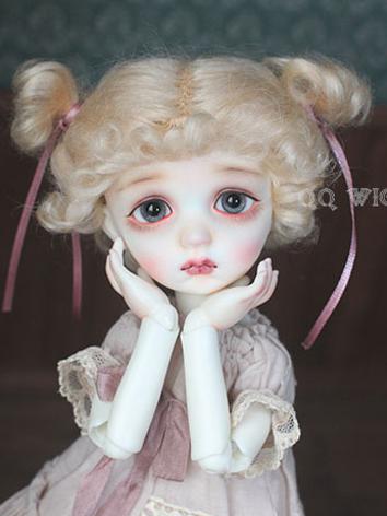 BJD Wig Boy Gold/Pink Hair ...