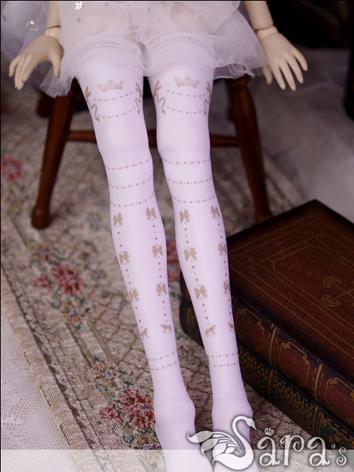 Bjd Socks Girl Lady Printed High Stockings for MSD Ball-jointed Doll