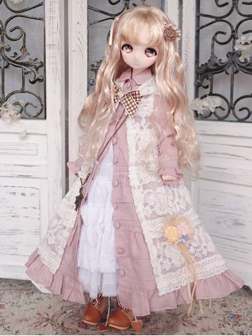 BJD Clothes Girl Pink Dress...