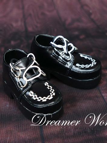 1/3 1/4 Shoes Male Black Punk Shoes for SD/MSD Ball-jointed Doll