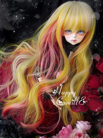 BJD Girl Mix Color Wig Curl...