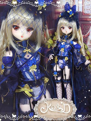 BJD Clothes MSD/MDD/DSD size Blue Suit Ball-jointed Doll