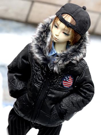 BJD Clothes Male Black Warm...