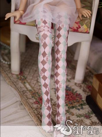 Bjd Socks Girl Lady Printed High Stockings for SD Ball-jointed Doll