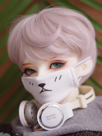 BJD Boy/Girl White Face Mas...