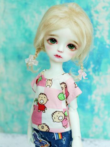 BJD Clothes Boy/Girl Printed T-shirt Top for MSD/YOSD Ball jointed Doll