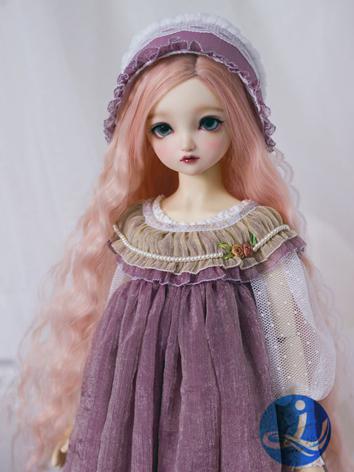 BJD Wig Girl Pink/Purple Lo...