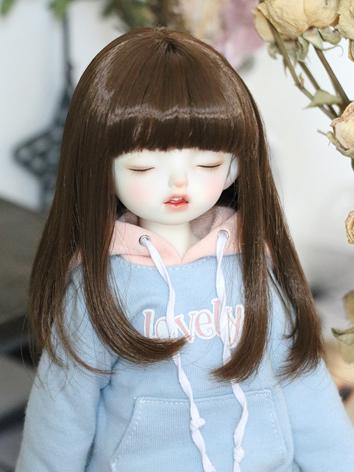 BJD Wig Girl Chocolate Hair...