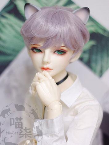 BJD Wig Boy Purple Short Ha...