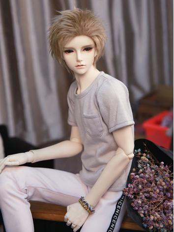 BJD Clothes Boy Light Gray T-shirt for SD/70cm/MSD Ball-jointed Doll