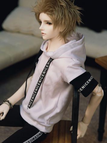 BJD Clothes Boy White T-shi...