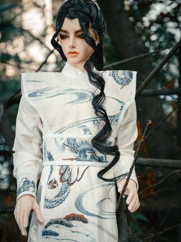 Custom-sized Clothes Boy White Ancient Suit for MSD/SD/DD/65CM/70CM/75CM Ball-jointed Doll