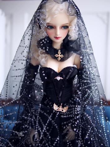 1/3 Clothes BJD Girl Black/...