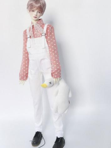 1/3 1/4 70cm White Suspender Trousers Pants A234 for MSD/SD/70cm Size Ball-jointed Doll