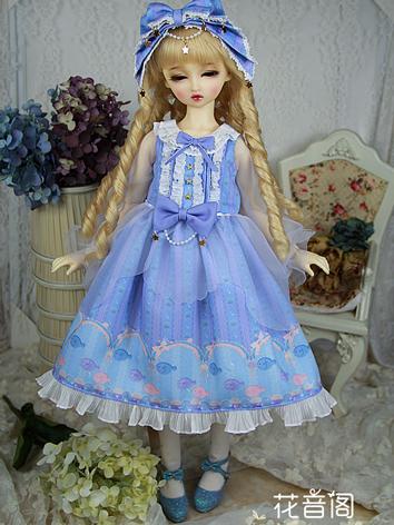 BJD Clothes Girl Blue Dress...