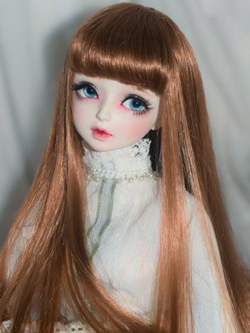 BJD Wig Girl Brown/Black/Br...