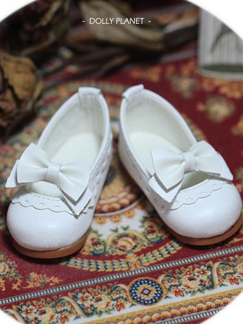 Bjd Shoes 1/4 Girl Cute Bow Flat Shoes for MSD Size Ball-jointed Doll