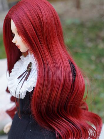 BJD Wig Girl Red/Gold/Gray/...