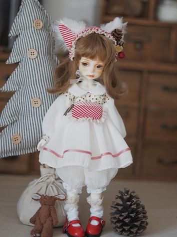 BJD Clothes Girl White Suit...