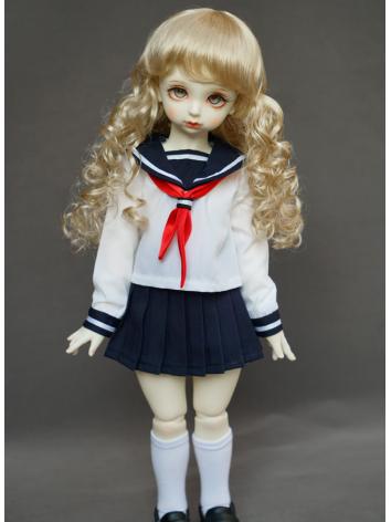 BJD Girl White Dress Sailor...