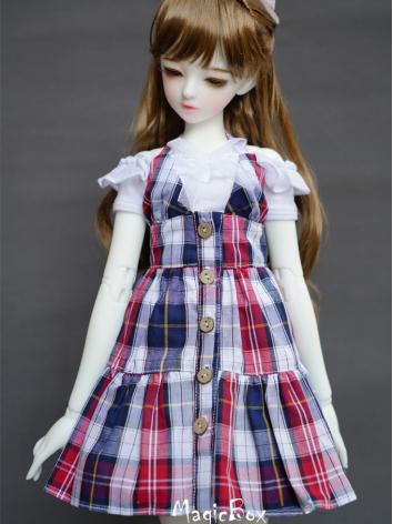 BJD Doll Grid Dress Suit Cl...