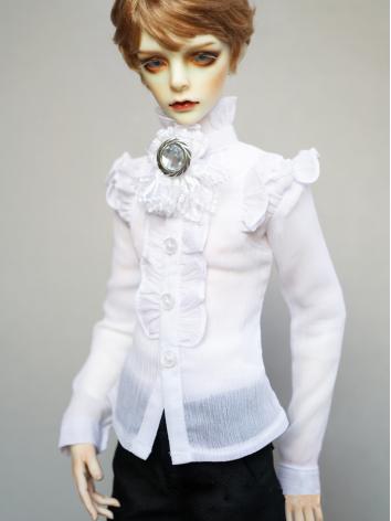 BJD White Shirt Coat for Bo...