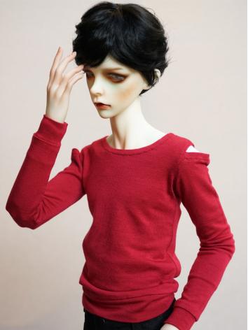 BJD Clothes Boy Red T-shirt...