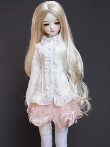 BJD White Pink Chiffon Lace...