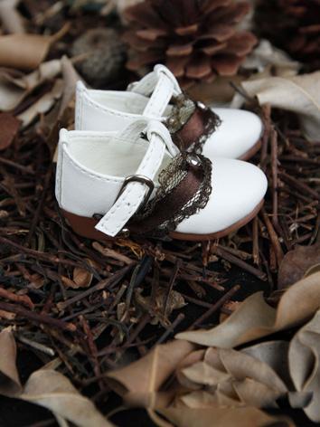 Bjd Girl White Shoes for MS...