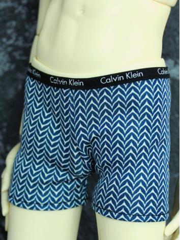 1/3 1/4 70cm Clothes Boy Underpants Blue Grain Panties for 70cm/SD/MSD Ball-jointed Doll