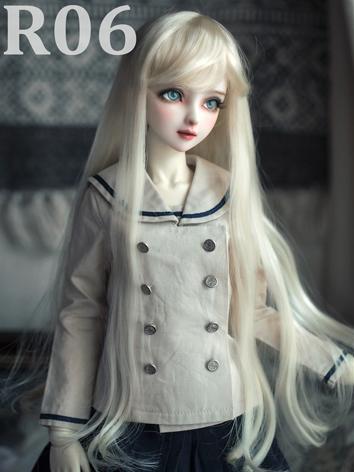 BJD Wig R06 Girl Light Gold...