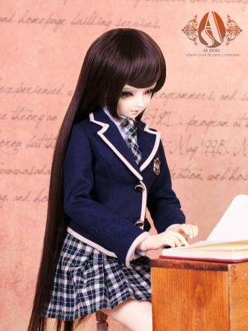 BJD 1/3 Brown Curly Wig WG315043 for SD Size Ball-jointed Doll