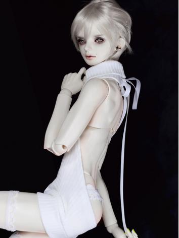 BJD Clothes Black/White Hig...