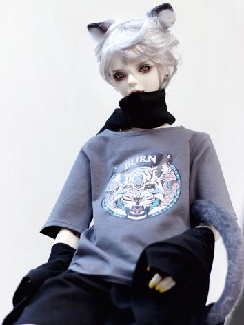 BJD Clothes Gray T-shirt Ti...