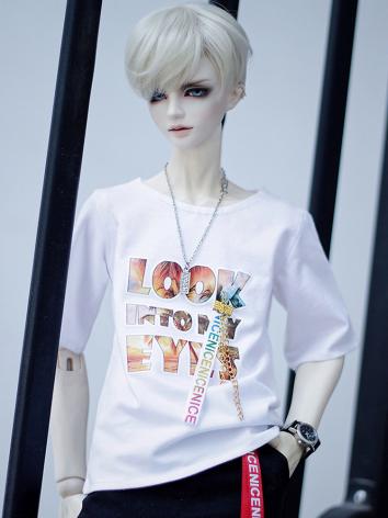 BJD Clothes White T-shirt f...