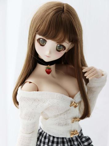 1/3 1/4 Girl White Cardigan Coat for SD/DD/MSD Size Ball-jointed Doll