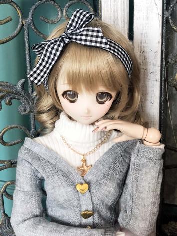 1/4 Girl Gray Cardigan Coat for MSD Size Ball-jointed Doll