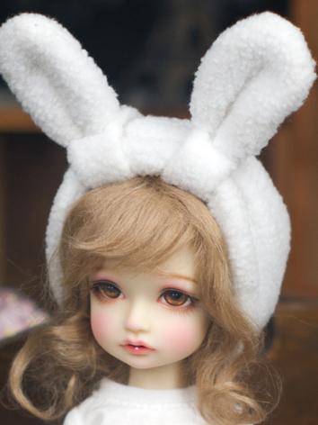 BJD Clothes White Rabbit Ears for YOSD Ball-jointed Doll