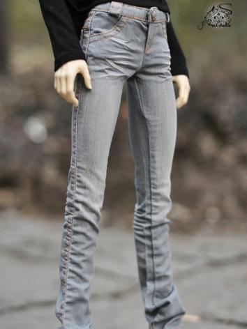 BJD Clothes Light Gray Plea...